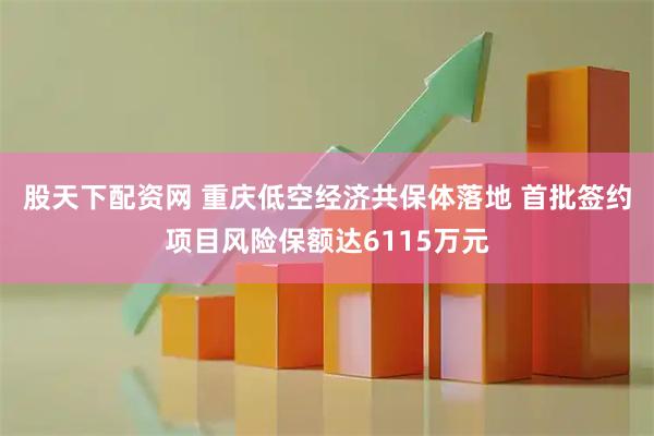 股天下配资网 重庆低空经济共保体落地 首批签约项目风险保额达6115万元
